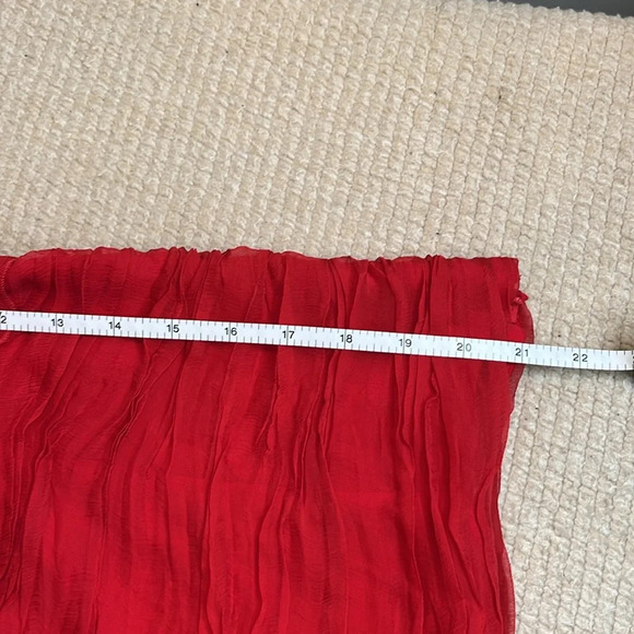 Vintage 100% Silk Red Ruffled Tank Top ❤️♥️❤️ - Picture 10 of 10